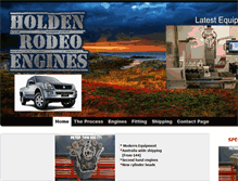 Tablet Screenshot of holdenrodeoenginesaustralia.com.au